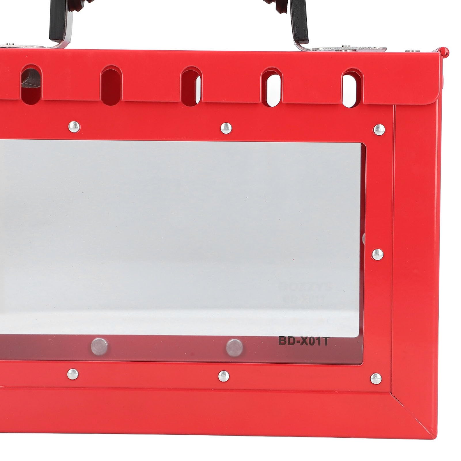 Caja de Bloqueo Grupal con Etiquetado y Bloqueo Placa de Acero Duradera para Colaboración de Varias Personas y Gestión de Portátil para Necesidades de Seguridad Industrial 9,2 X 5,9 Pulgadas