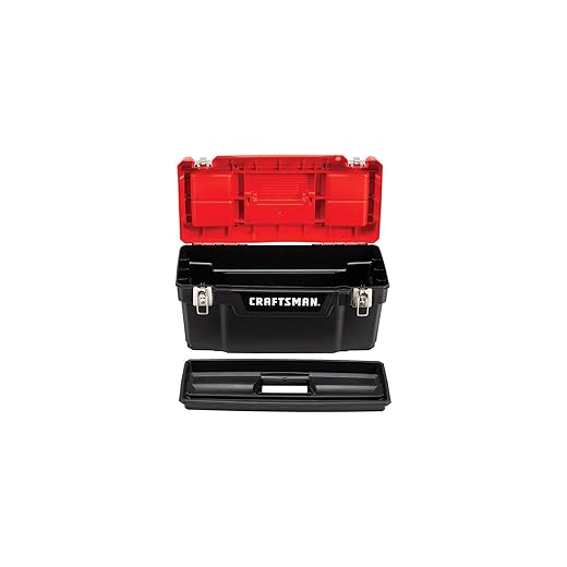 CRAFTSMAN Tool Box, Lockable 20-inch with Removable Tray and Small Parts Storage (CMST20901)
