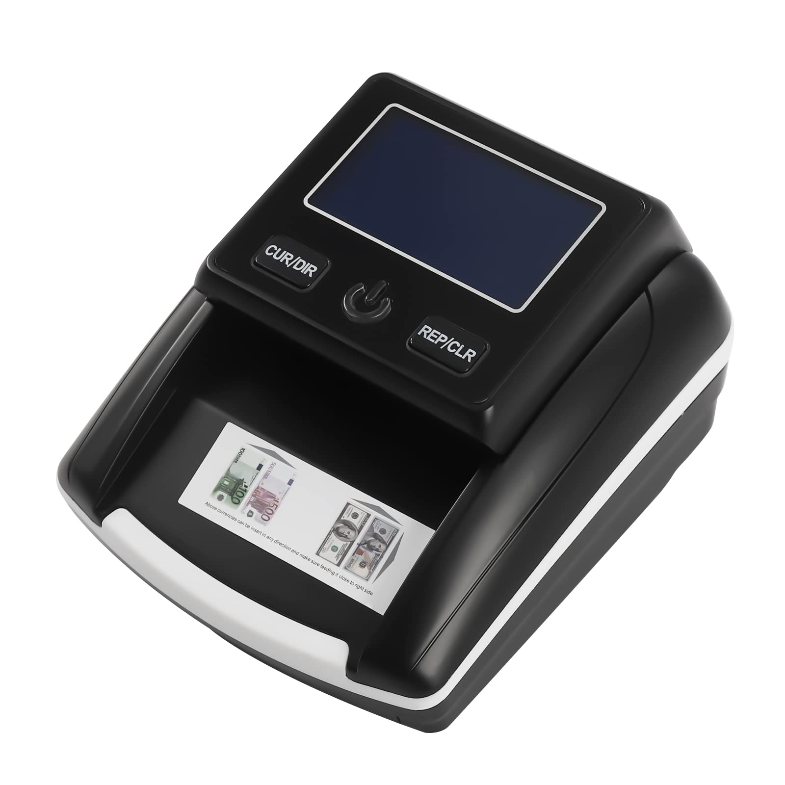 Contapoldi portatile, contatore di denaro, contatore di banconote, banconote, contatore di banconote e contatore di denaro, banconote 2 in 1 – inserire singolarmente – Rilevatore di banconote false