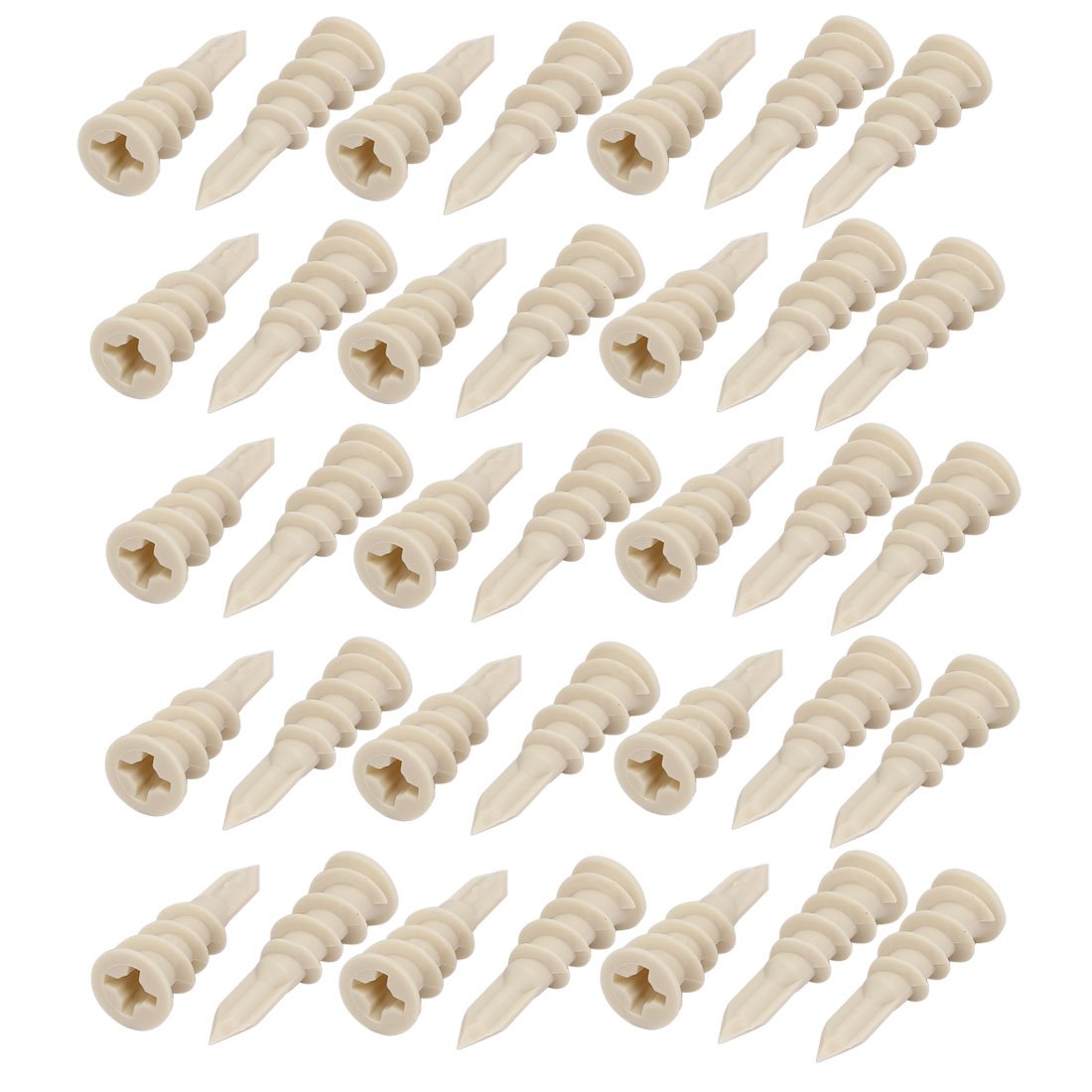 Aexit 10mmx33mm Hollow-Wall Drywall Anchor M4.2x25mm Self-tapping Screw 35 Sets (19d2f820f77b851ffd9d15dca6888ff7)
