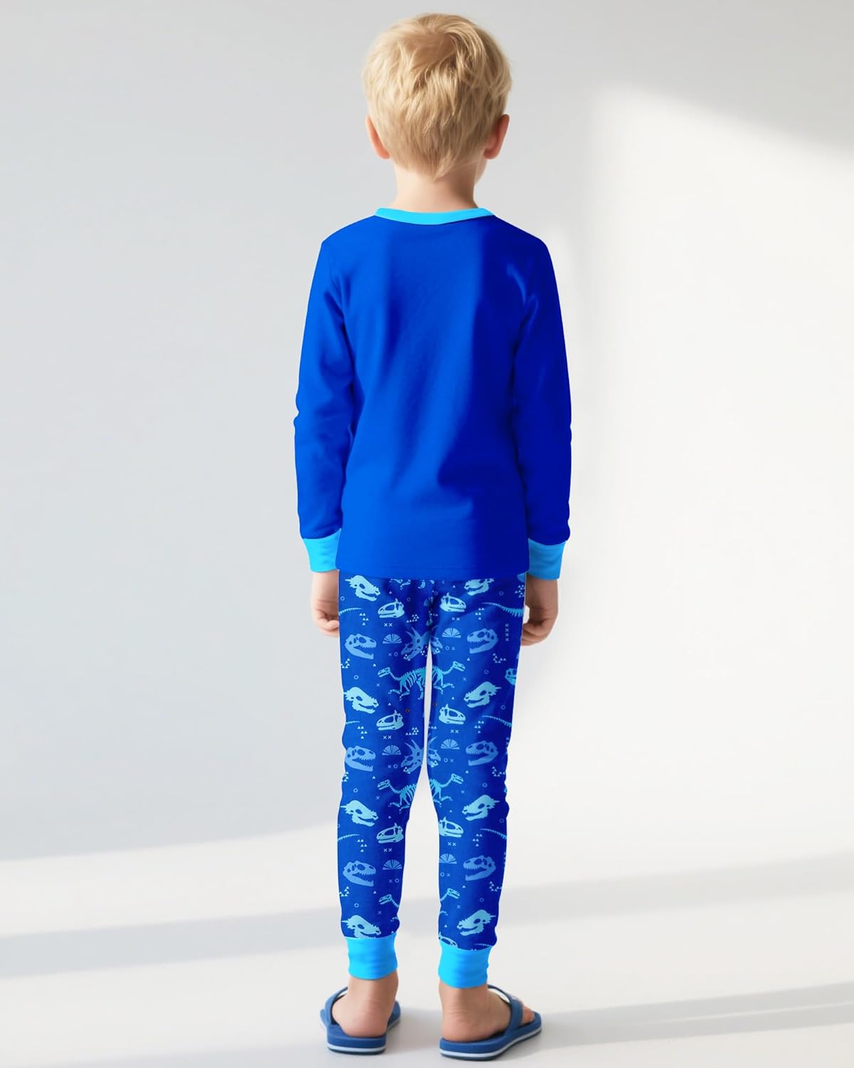 2 Piece Boys Pajamas Kids Long Sleeve Top and Pants Pajamas Pjs Sleepwear Set for Toddler Little Boys 3-10 Years - Image 3