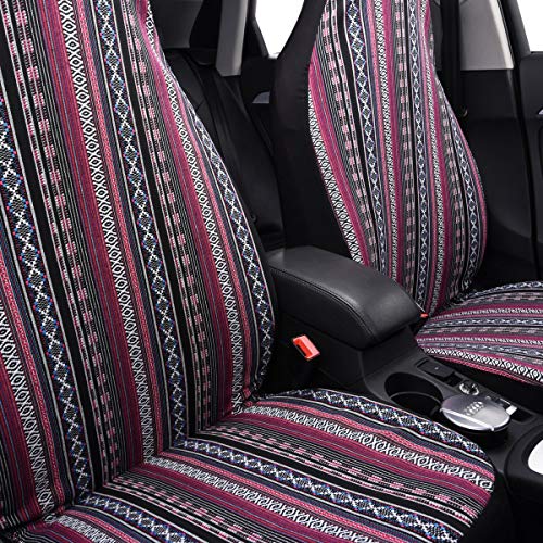 Car Pass Rainbow Ethnic Style Universal Fit Two Front Car Seat Covers, Fit For Most Of Suvs,Sedans,Trucks,Sedans(Two Front Seat Covers) #TOP7