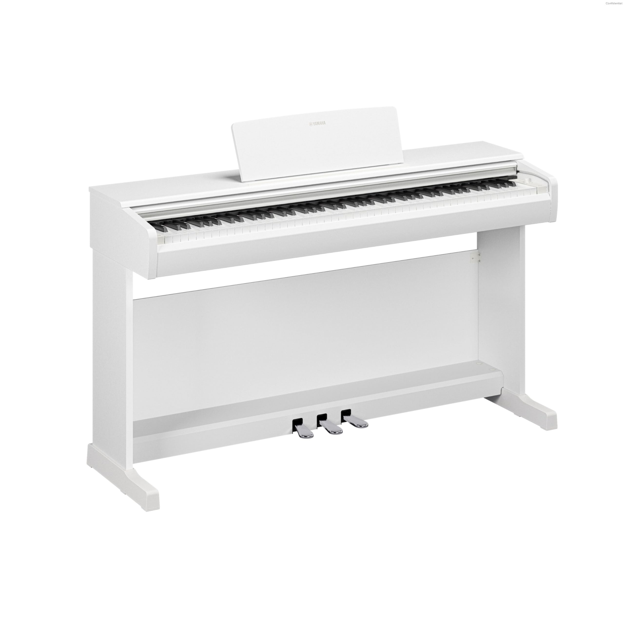 YAMAHA YDP-146 Piano Digital – 88 teclas contrapesadas (GHS), Voz de piano de cola CFX, altavoces de 8W, Bluetooth, 3 pedales, ideal para el hogar y para principiantes – Blanco