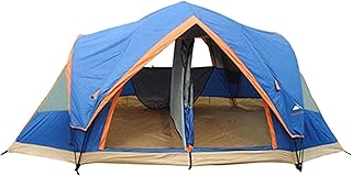 Tienda, Camping Family Card Tent Fácil Tienda de Campamento Tenta Ligera Impermeable Dos Puertas, Senderismo y Color de Viaje de montaña: Azul, tamaño: 410x205x155cm