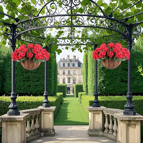 Géranium artificiel extérieur résistant aux UV pour balcon fleuri - 7