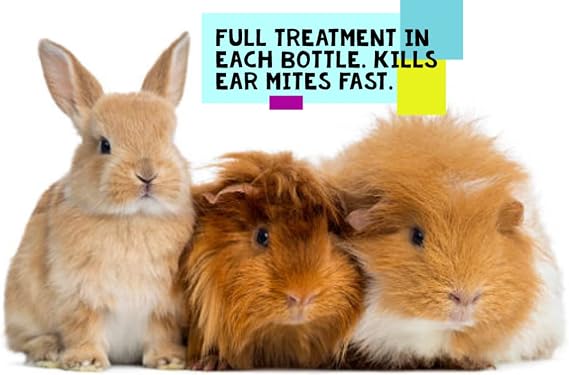 Naqua Pharmaceuticals Ivermectin 1% 5ml - Mite Treatment for Rabbits, Ferrets, Guinea Pigs, Rats & Chinchilla. Also kills lice, fleas & ticks. Vet Strength.