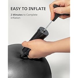 Trideer Pilates Ball 9 Inch with Pump, Exercise Balls Physical Therapy, Physical Therapy Equipment, Small Exercise Ball Between Knees, Small Pilates Ball for Yoga, Core, Office&Home Gym