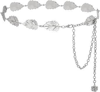 Waist Chain for Women Metal Belly Belt Adjustable Waist Belt for Dress Vest Jeans