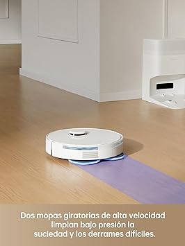 L10s Plus Robot Aspirador y Fregasuelos, 7000 Pa, Robot Vacuum con Base Autovaciado, Mopa Elevación Automática, Detección Ultrasónica de Alfombras, Controlado por App/Siri/Remote3