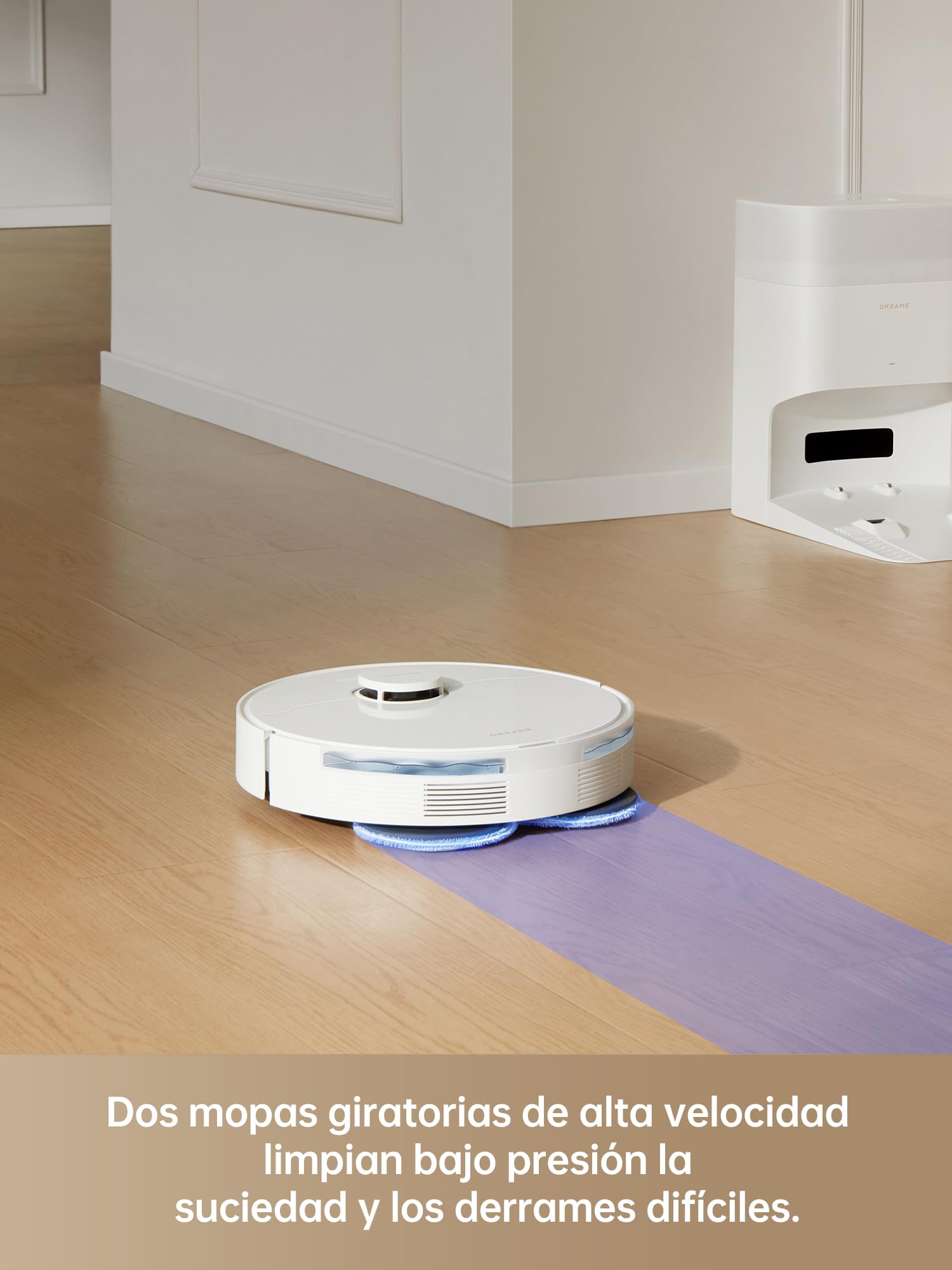 DREAME L10s Plus Robot Aspirador y Friegasuelos con Estación de Vaciado Automático Blanco