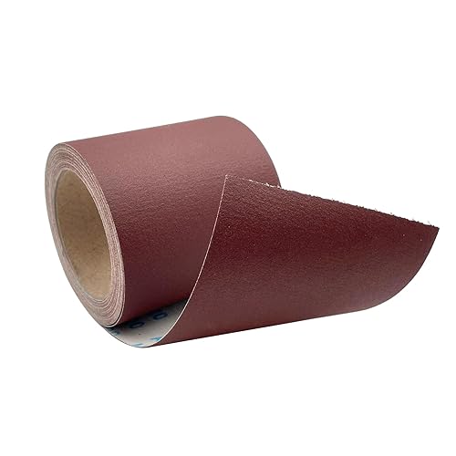 Miniatura 8 de Rollo de papel de lija de grano 80 de 4.5 pulgadas de ancho de 10 yardas ( 71 piezas de papel de lija de 14 de hoja) rollo de papel de arena