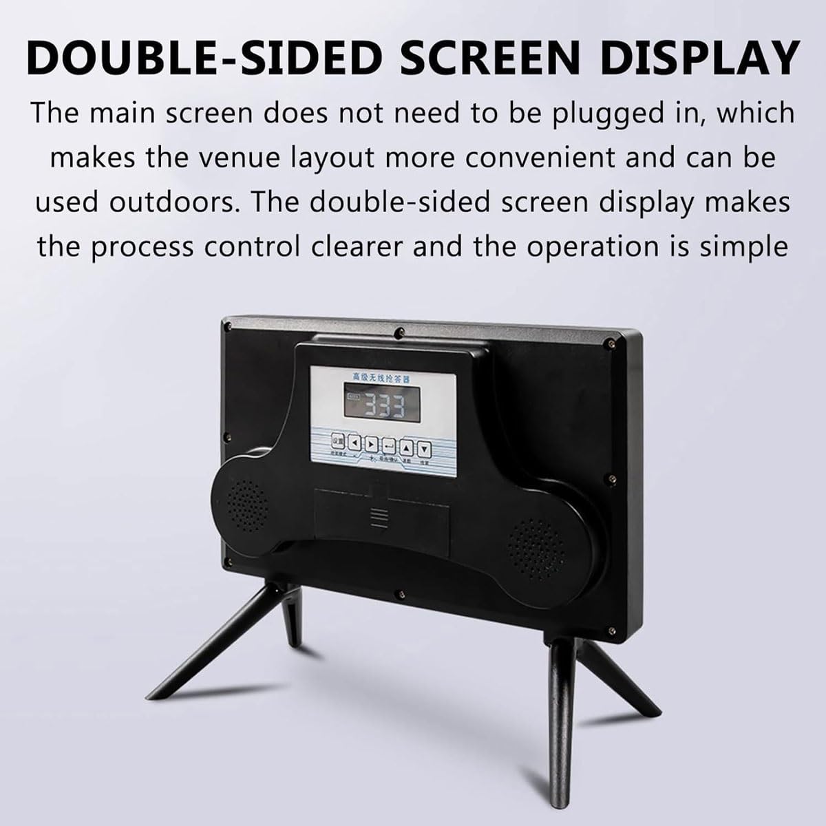 Sistema di gioco a quiz wireless con monitor e cicalini, dibattito intelligente, telecomando, timer regolabile per spettacoli di gioco e concorsi scolastici