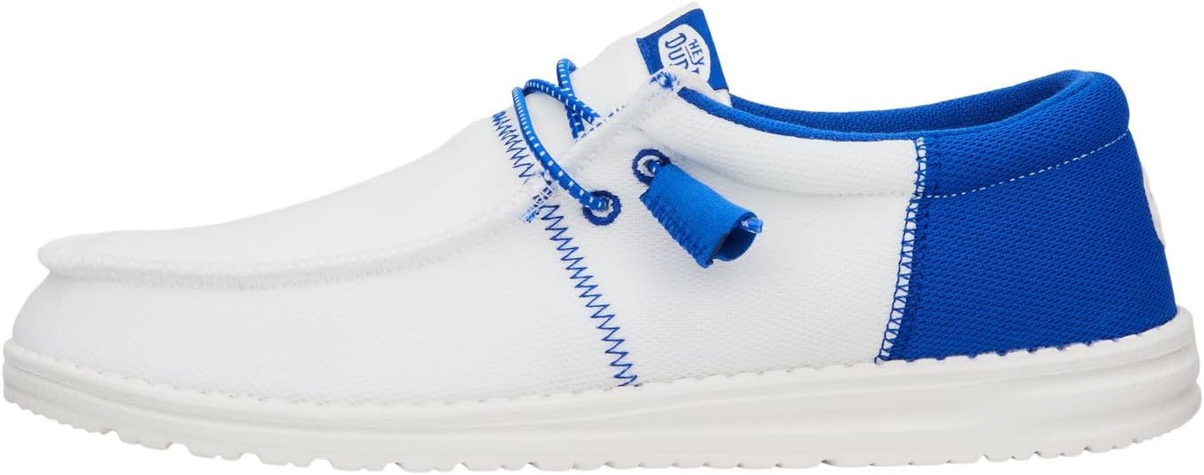 Hey Dude Men's Wally-Tri Varsity Sport Mesh | Men's Shoes | Men Slip-on Loafers | Comfortable & Light-Weight