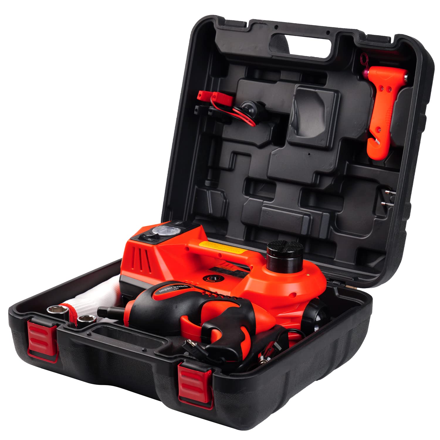 Photo 1 of FEANISIFEI Electric Car Jack Kit 5 Ton 12V Electric Car Jack with Built-in Inflatable Pump