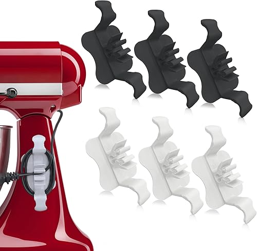 Organizador de cables para electrodomésticos de cocina, 6 piezas adhesivas y resistentes, organizador de cables para electrodomésticos de cocina,