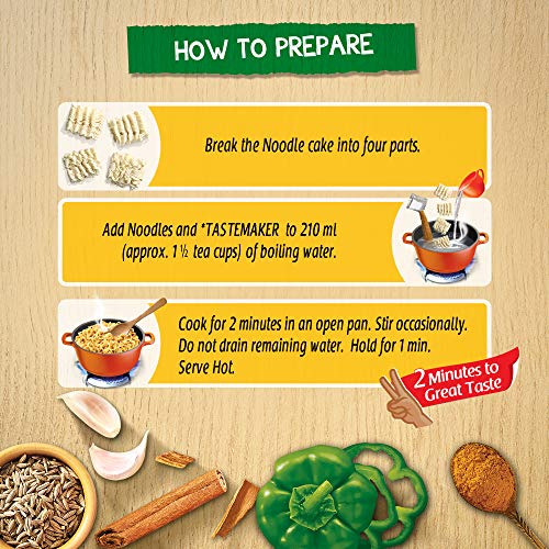 Image of Maggi 2-Minute Instant Noodles, Yummy Capsica Masala Pouch, 60.5g