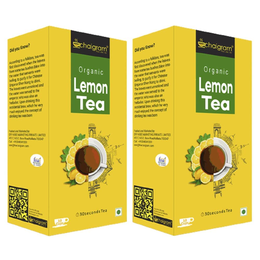 CHAIGRAM Combo of Lemon Tea Instant Tea Premix (Tea Powder) (10 Sachets each pack, 10 x 14g =140g) Pack of 2 (B0BZQP9Z59) Amazon Price History, Amazon Price Tracker