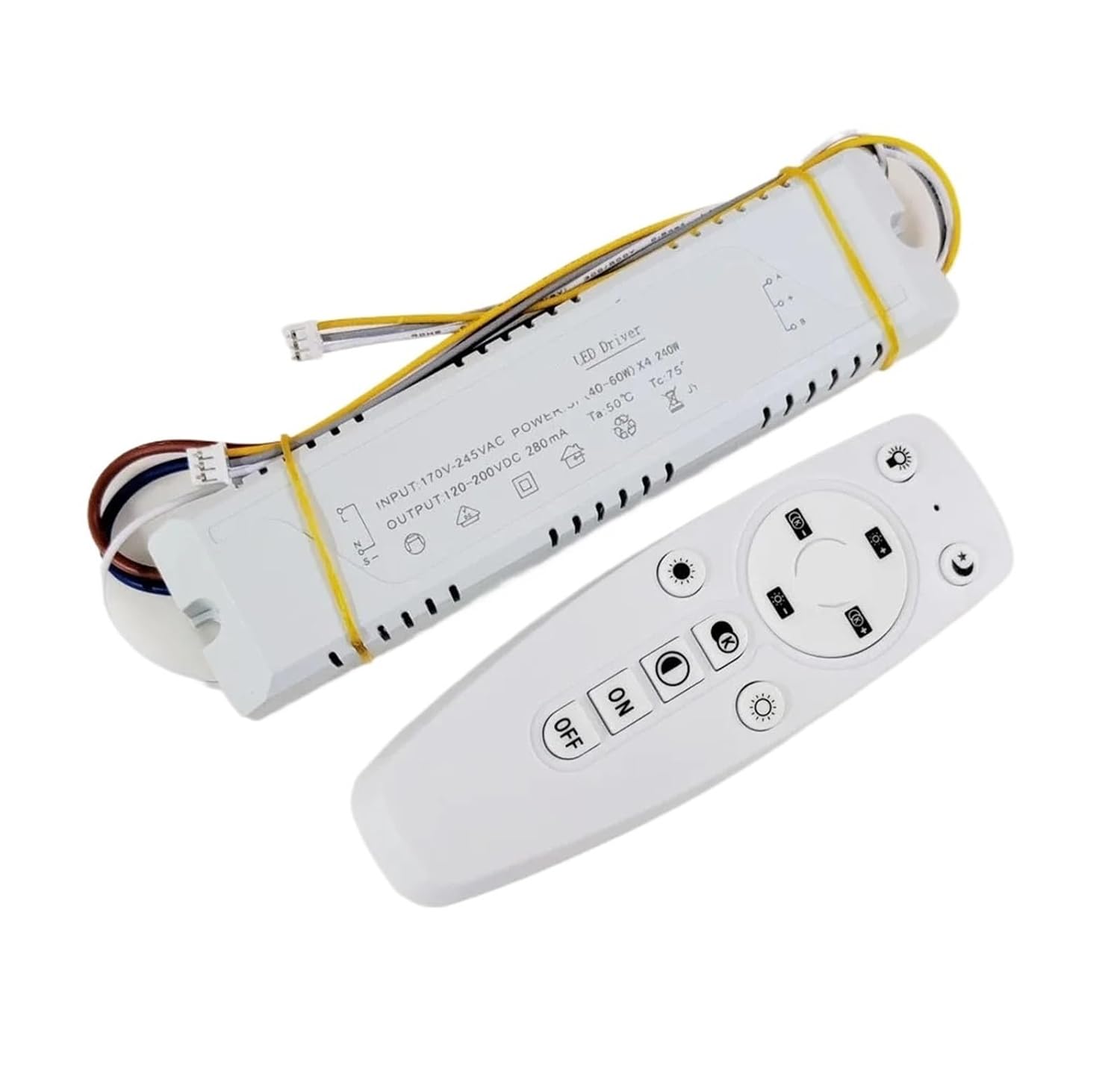 1PCS LED Driver + Remote Control Transformer((40-60W) X4 240W)