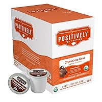Vista 2 de Organic Positively Tea Company, Té Chocolate Chai Rooibos, compatible con K-Cup, 24 cápsulas