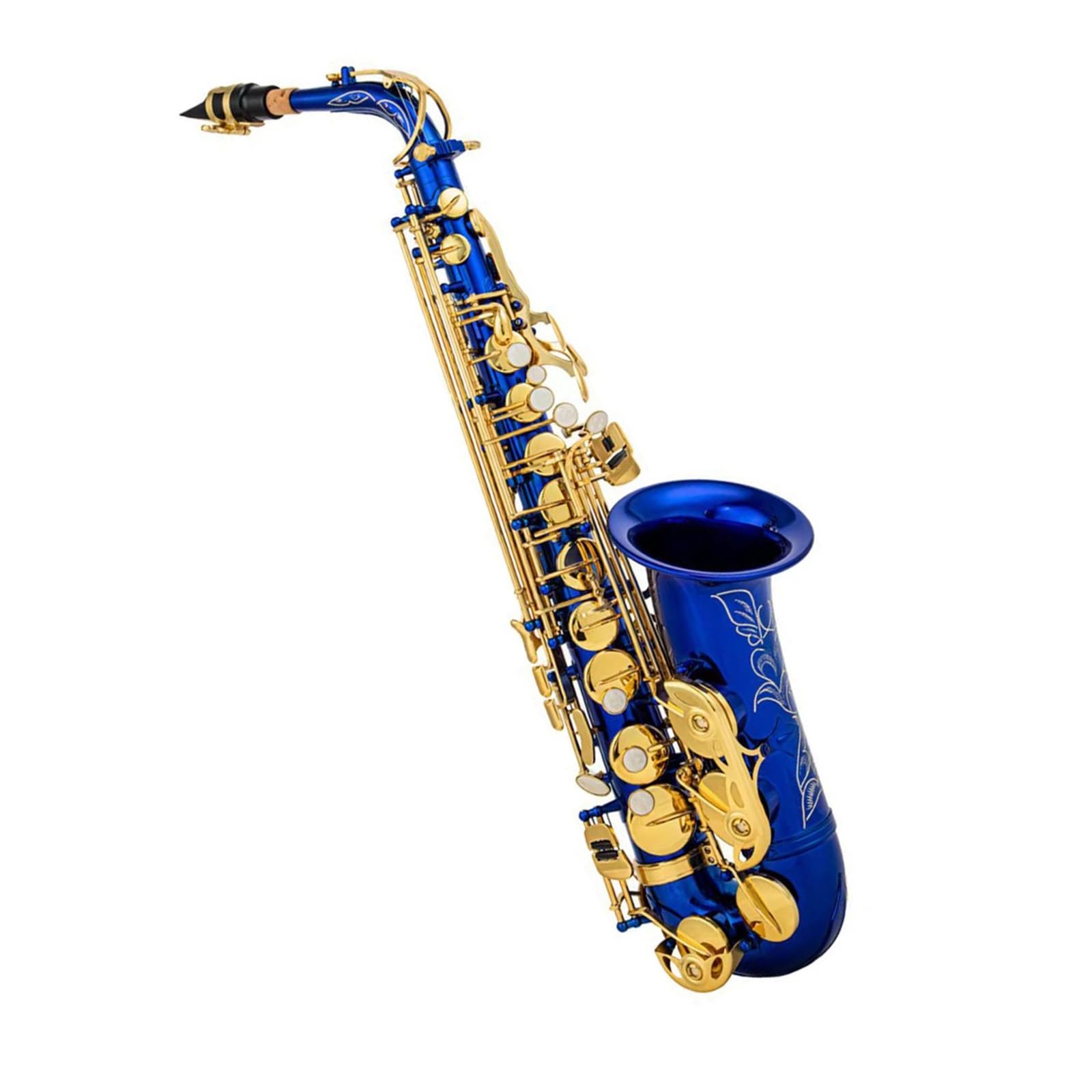 Sassofoni per gli amanti della musica Sassofono contralto in mi bemolle in ottone strumento da esibizione blu