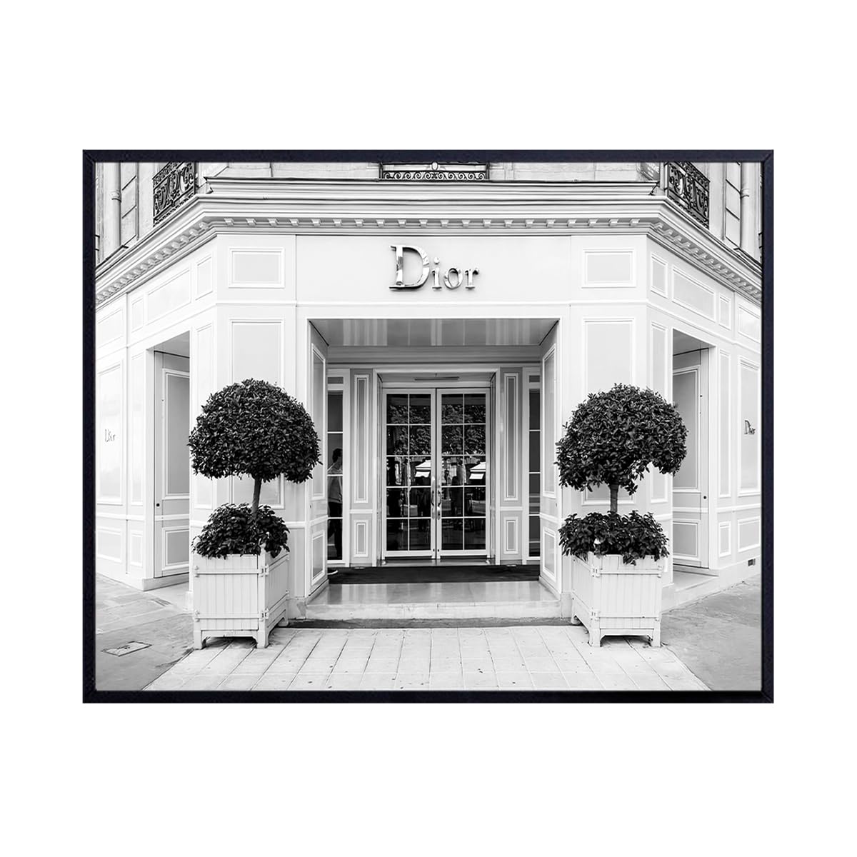 Glam Wall Decor Photo of Christian Dior Store - High Fashion Design Wall Art Picture - Designer Decor - Glamour Art Gift for Women - Designer Fashion Luxury Couture Home Decoration Poster 8x10