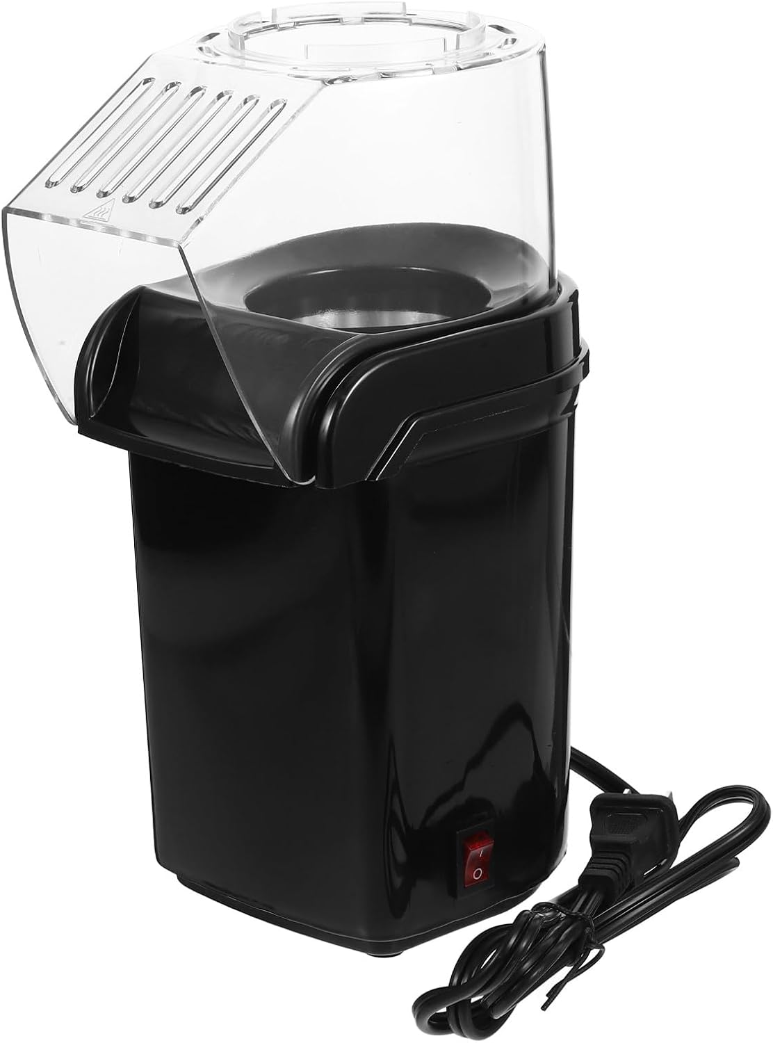 Electric Hot Air Popcorn Machine 110v Mini Popcorn Maker Fast Hot Air Popper for Home Movie Nights and Parties Black