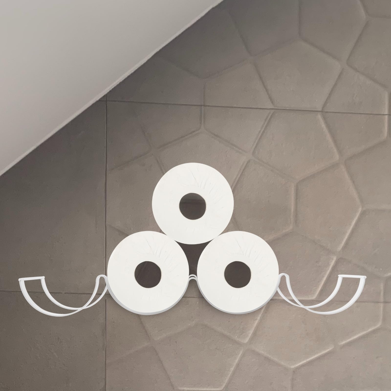 Toilettenpapierhalter Wolkenförmiger mit Platzsparendem Design aus Eisen und Glatten Kanten Elegante Wandaufbewahrung für Badezimmer und Hotels