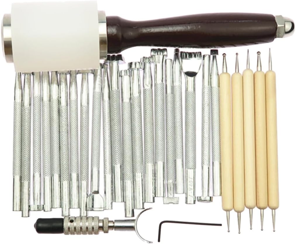 Leather Crafting Tool Set DIY Hand Stitching and Cutting for Beginner