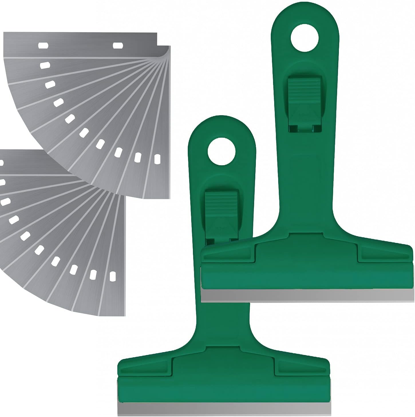 4" Razor Blade Scraper Tool With 10 Blades | For Removing Labels, Paint, Stickers From Glass & Tile