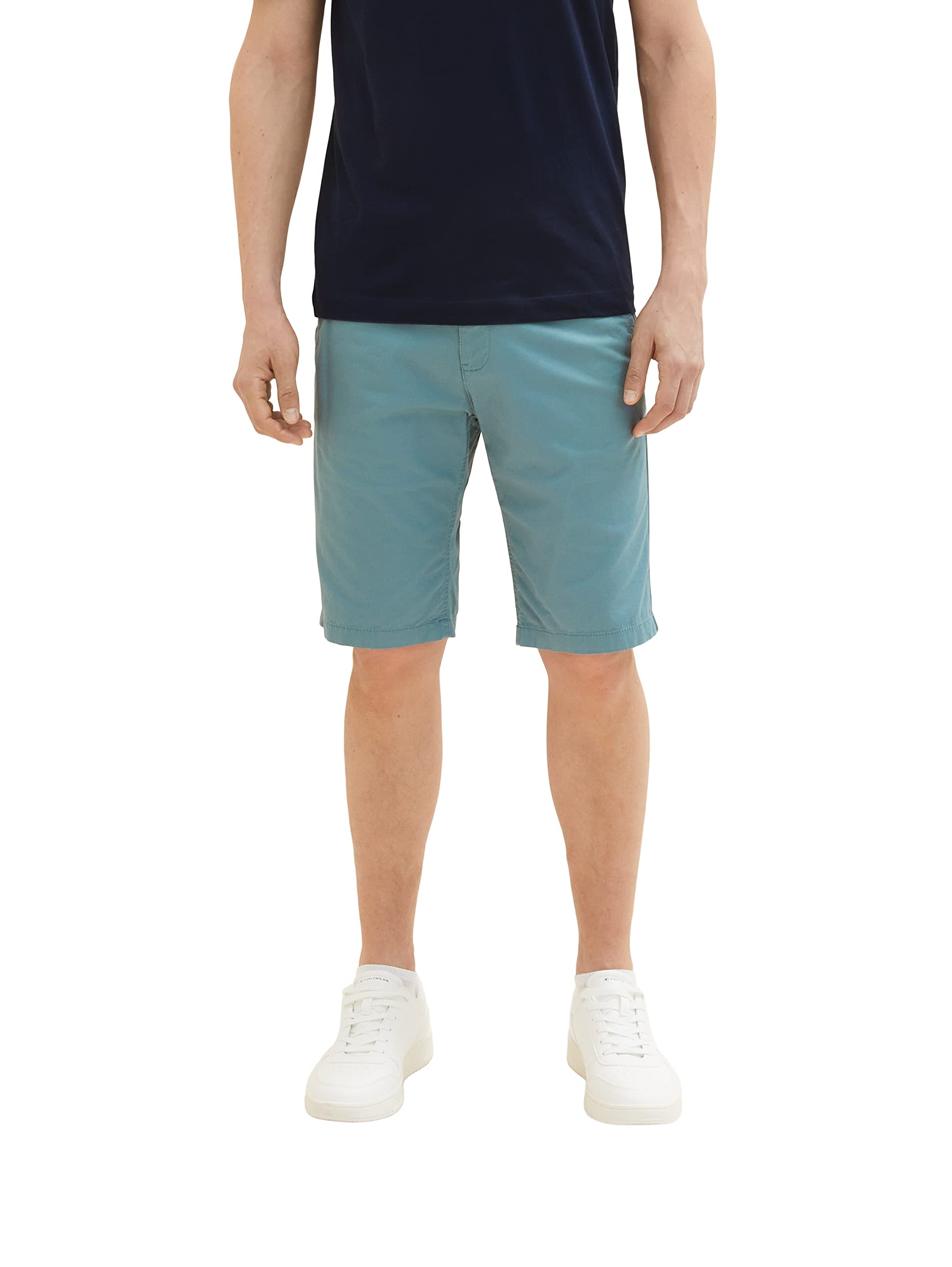 TOM TAILOR Men's Bermuda Shorts 1035037, 30105 - Deep Bluish Green, 29