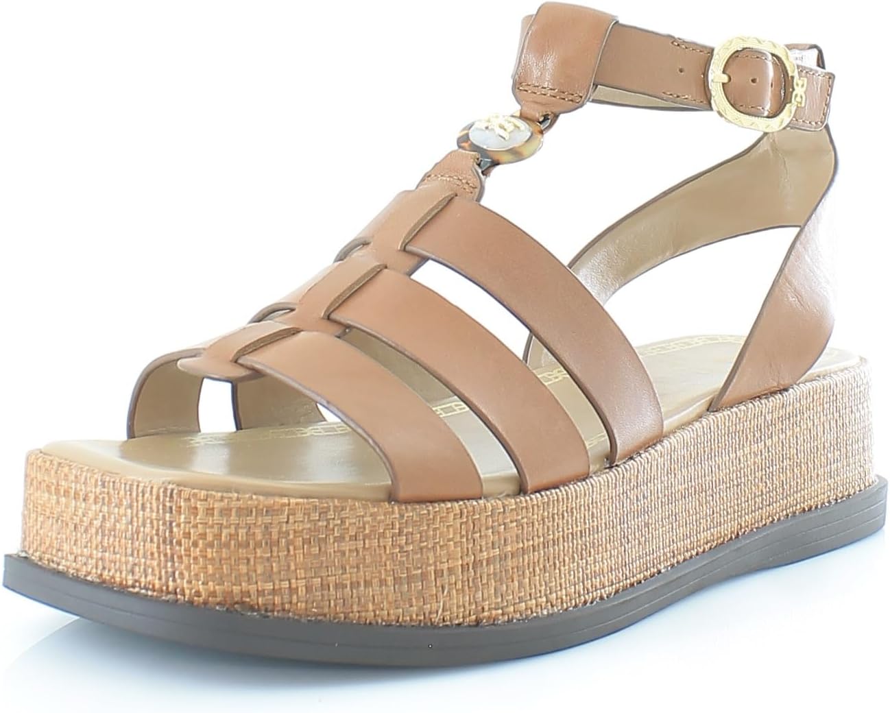 Sam Edelman Women's Naima Sandal, Cognac, 7
