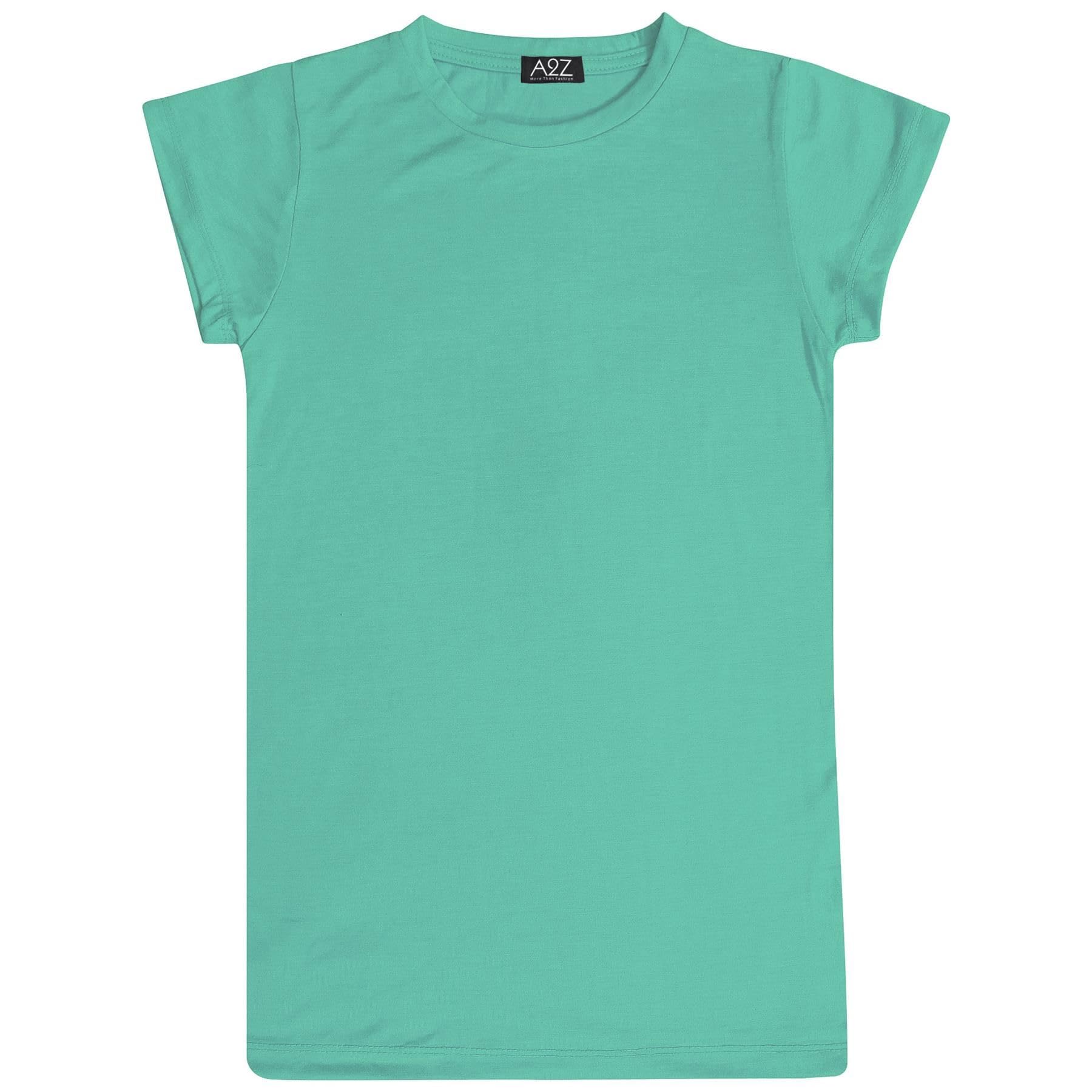 A2Z Ladies Night Dress Nightgown Sleepwear Nightie Short - Nightie PL Aqua 2XL
