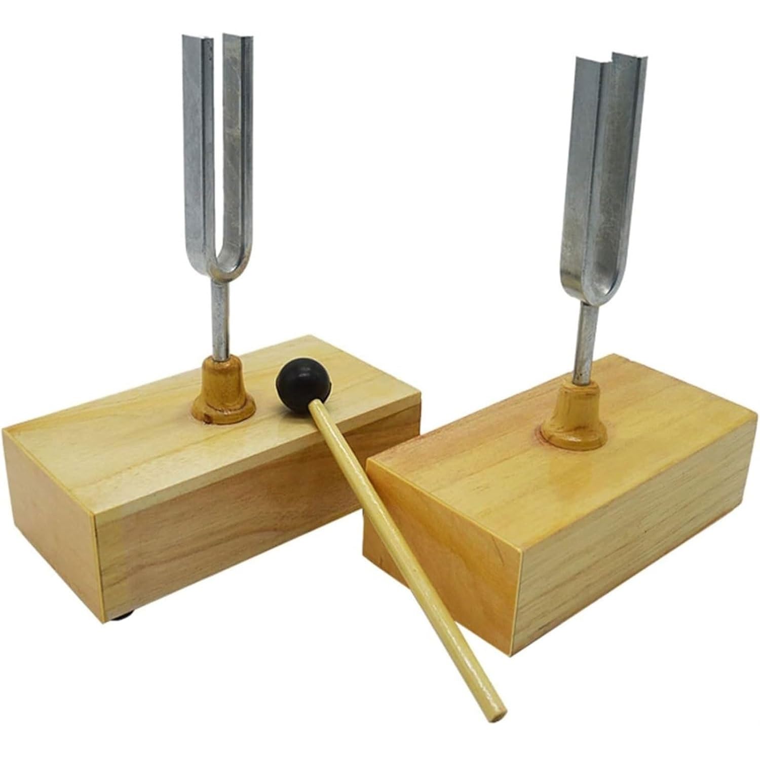 Diapason didattico a risonanza del Battente a 440 Hz Diapason a risonanza di Gruppo Diapason a risonanza di propagazione del Suono Diapason a risonanza con Scatola di risonanza in Legno