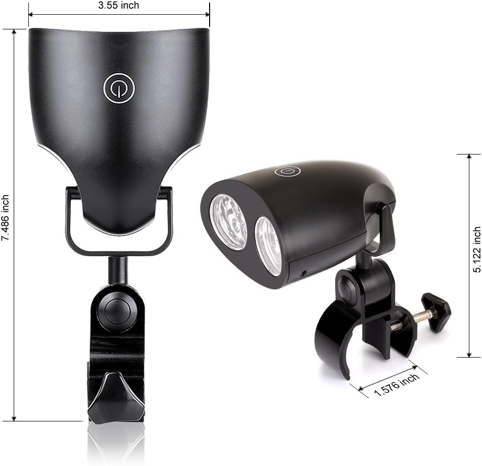 Kohree Bright Barbecue Grill Light Handle Mount BBQ Light for Grilling,10 LED Lights, Easy to Install, Fits Most Grill Handles,Touch Switch, Adjustable, Screwdriver Included