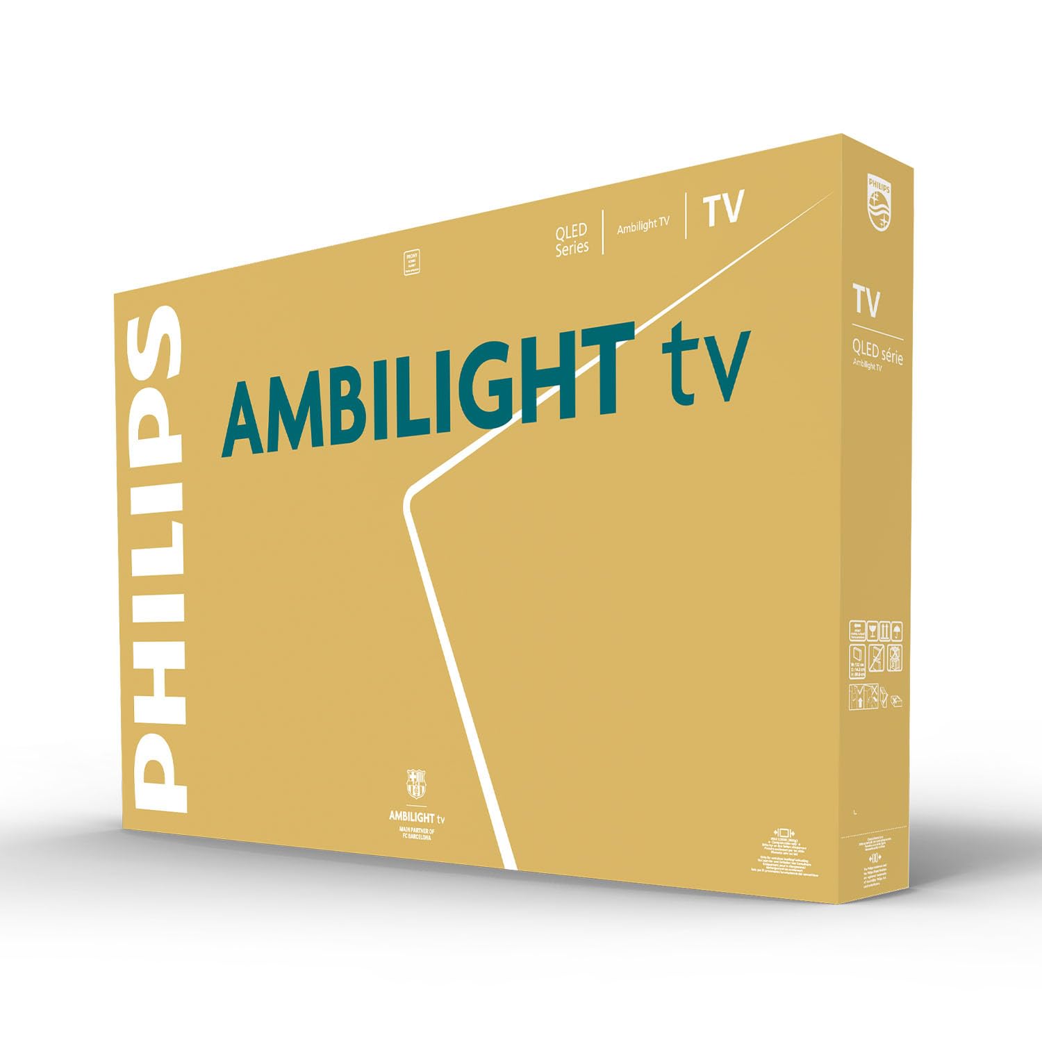 Philips Ambilight 55PUS8600 4K QLED Smart TV - 55 Zoll Display mit P5 Perfect Picture Engine Ultra HD, Titan OS, Dolby Vision und Dolby Atmos Sound