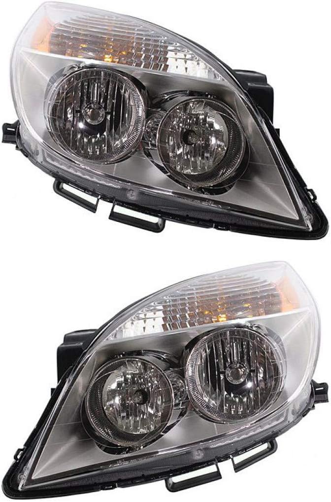 CarLights360 For Saturn Aura Headlight 2008-2009 Passenger Side Bulbs Included Hybrid DOT Certified GM2503292 | 25854633