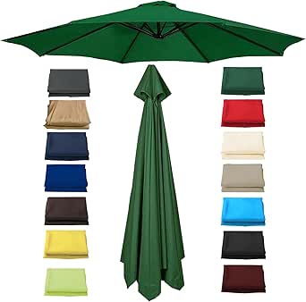 Générique Auvent De Remplacement Pour Parasol 2,0/2,3/2,5/2,7m/3