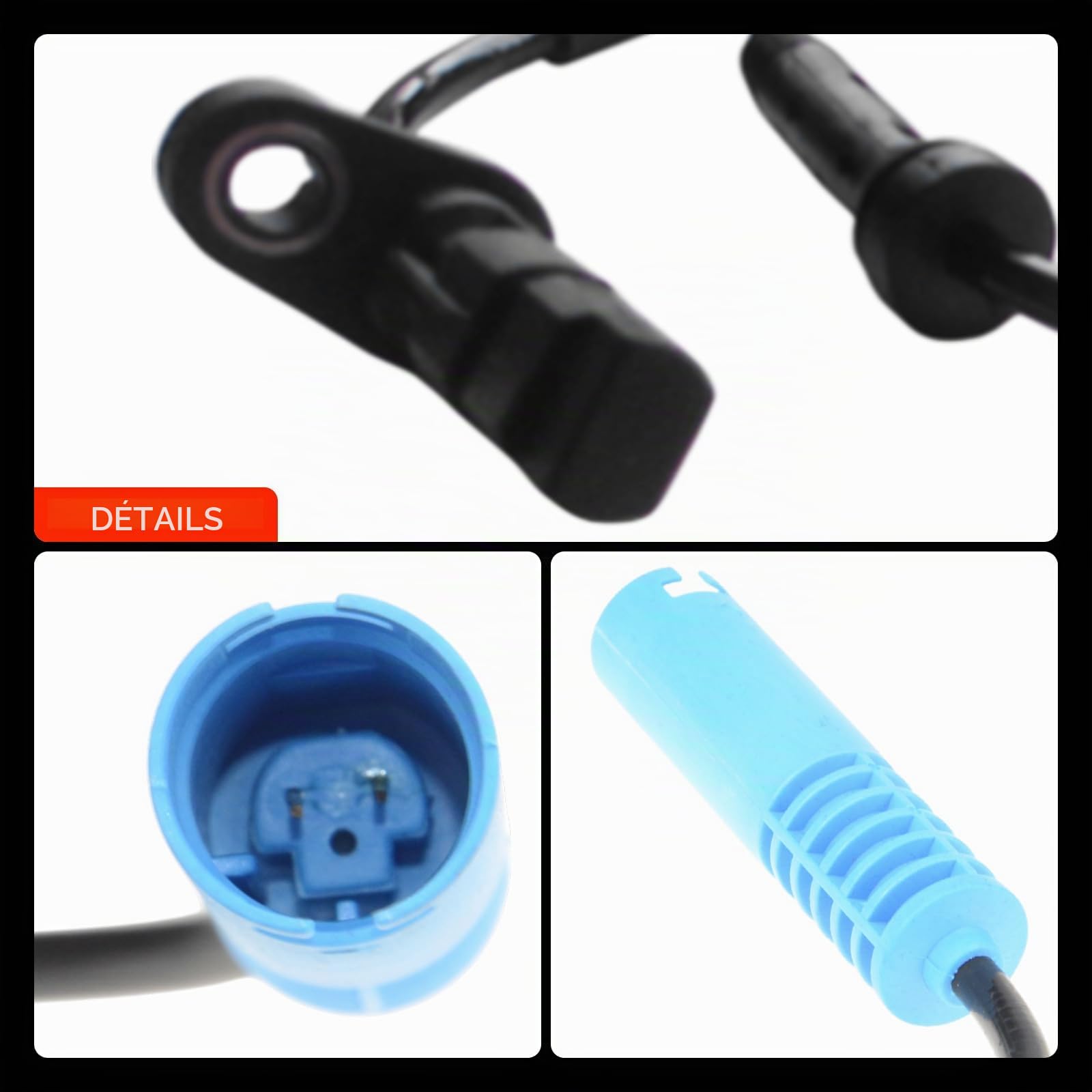 Frankberg Capteur de vitesse de roue ABS arrière gauche/droite 34526756376 | Compatible avec: Série 5 E39