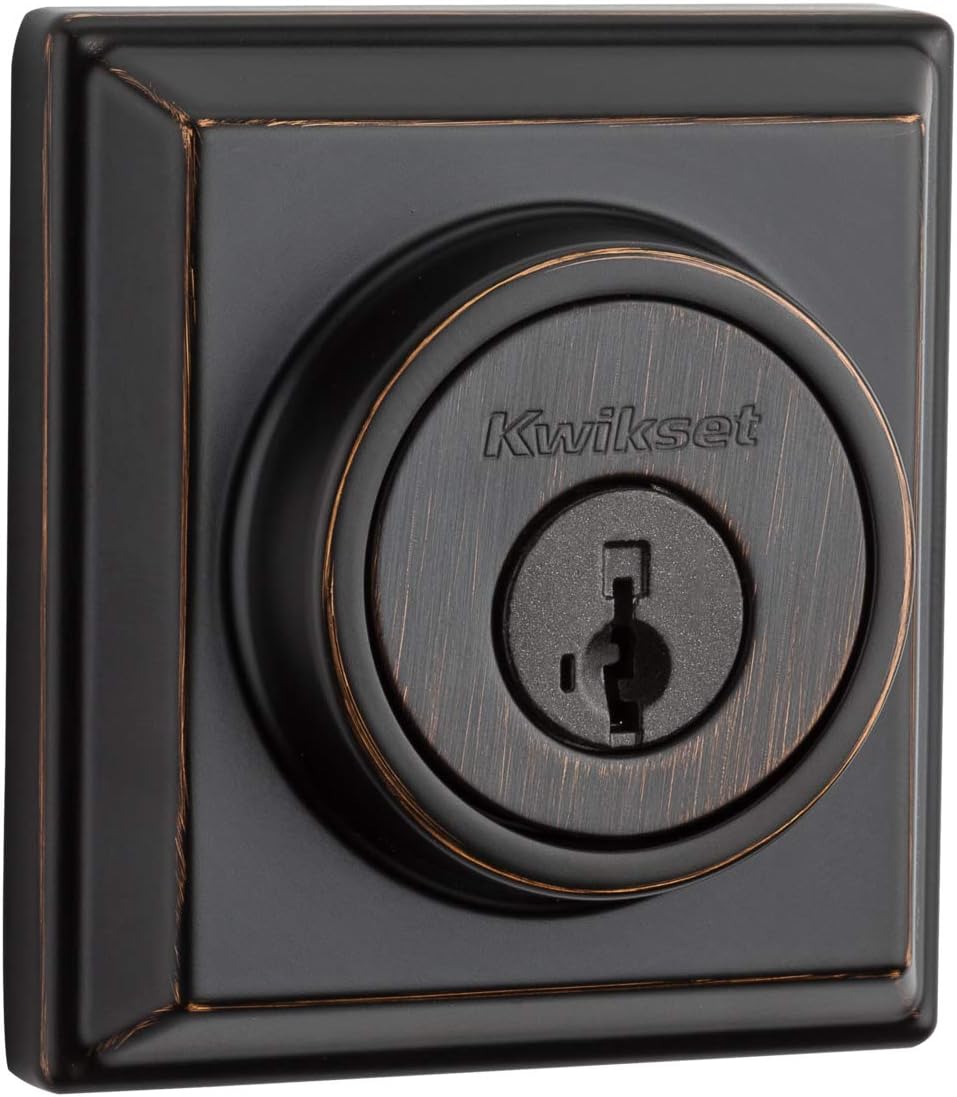 One-Day Sale: Up to 50% Off Kwikset 99140-133 Signature Series 2nd Gen Square Smart Lock Featuring SmartKey Security and Home Connect Technology Contemporary Z-Wave Plus Deadbolt, Venetian Bronze