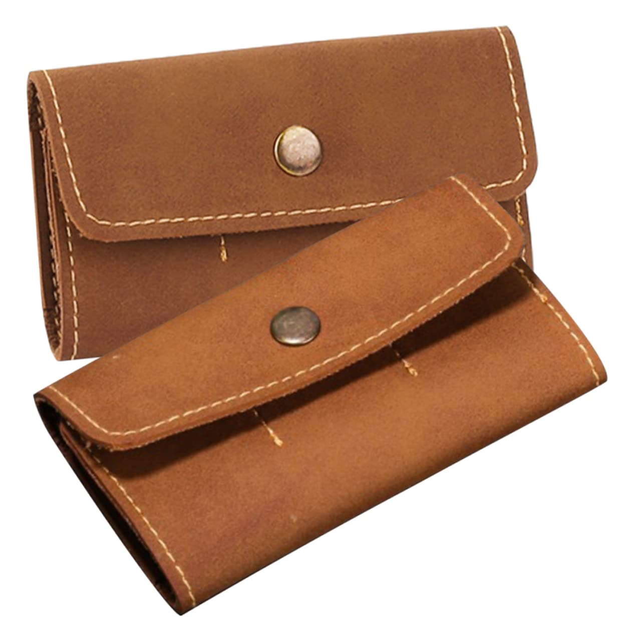 VILLCASE 2pcs Vintage Memory Card Storage Case Retro Camera Design Water Slots for Cards Convenient Organizer for Travel and Home Use