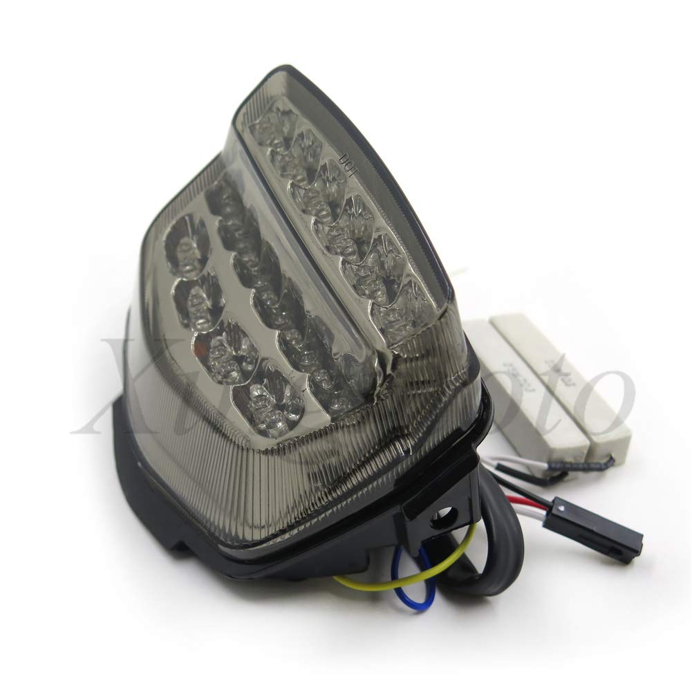 Xingmoto NBX- Motorcycle Smoke Led Tail Light Brake Light with Integrated Turn Signals Indicators For Compatible with 2008-2012 CBR 1000RR / CBR1000RR / Fireblade