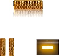 Vista 10 de Reflector LED blanco de seguridad rectangular autoadhesivo de 2.992x0.866 in para remolque de buzón de entrada