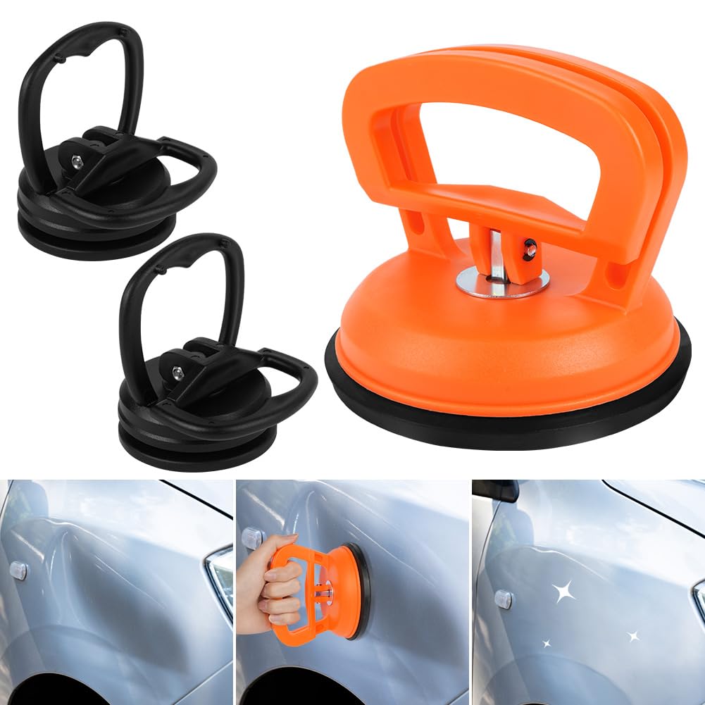 Kit Ventouse Debosselage Lot De 3 Ventouses Pour Débosselage De Voiture Avec Poignée, Outil De Réparation De Bosses Puissant, Outil De Levage Et De Déplacement Pour Surfaces Lisses Telles Que Le Verre