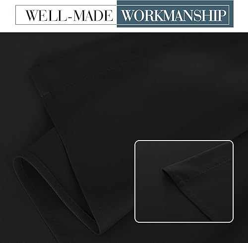 Miniatura 5 de PONY DANCE Cortinas de puerta de luz lateral para puerta delantera, persianas opacas con aislamiento térmico para puerta francesa, privacidad