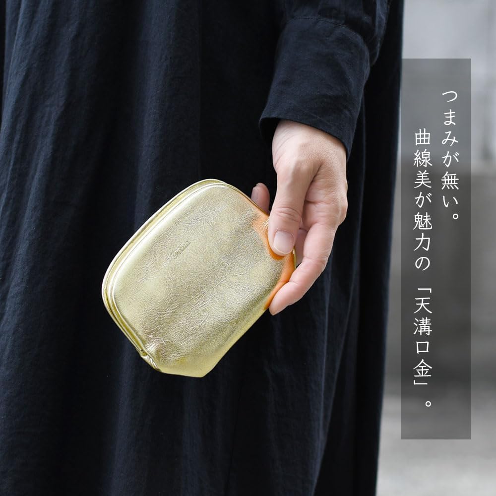 ✨フォルナ✨天溝がま口 コンパクトウォレット ミニ財布 薄い 本革 レザー 黒 Amazon | [フォルナ] 天溝がま口 コンパクトウォレット ミニ財布 薄い