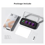 K&F CONCEPT FD161 K-Series CPL ND Filter Kit Compatible with DJI OSMO Pocket 4 / Pocket 3 Creator Combo Accessories, CPL ND16 ND64 ND256 Magnetic Action Camera Neutral Density Polarising Filters | Magnetic, Compatible with Pocket 4/3, Xtra Muse, Neut