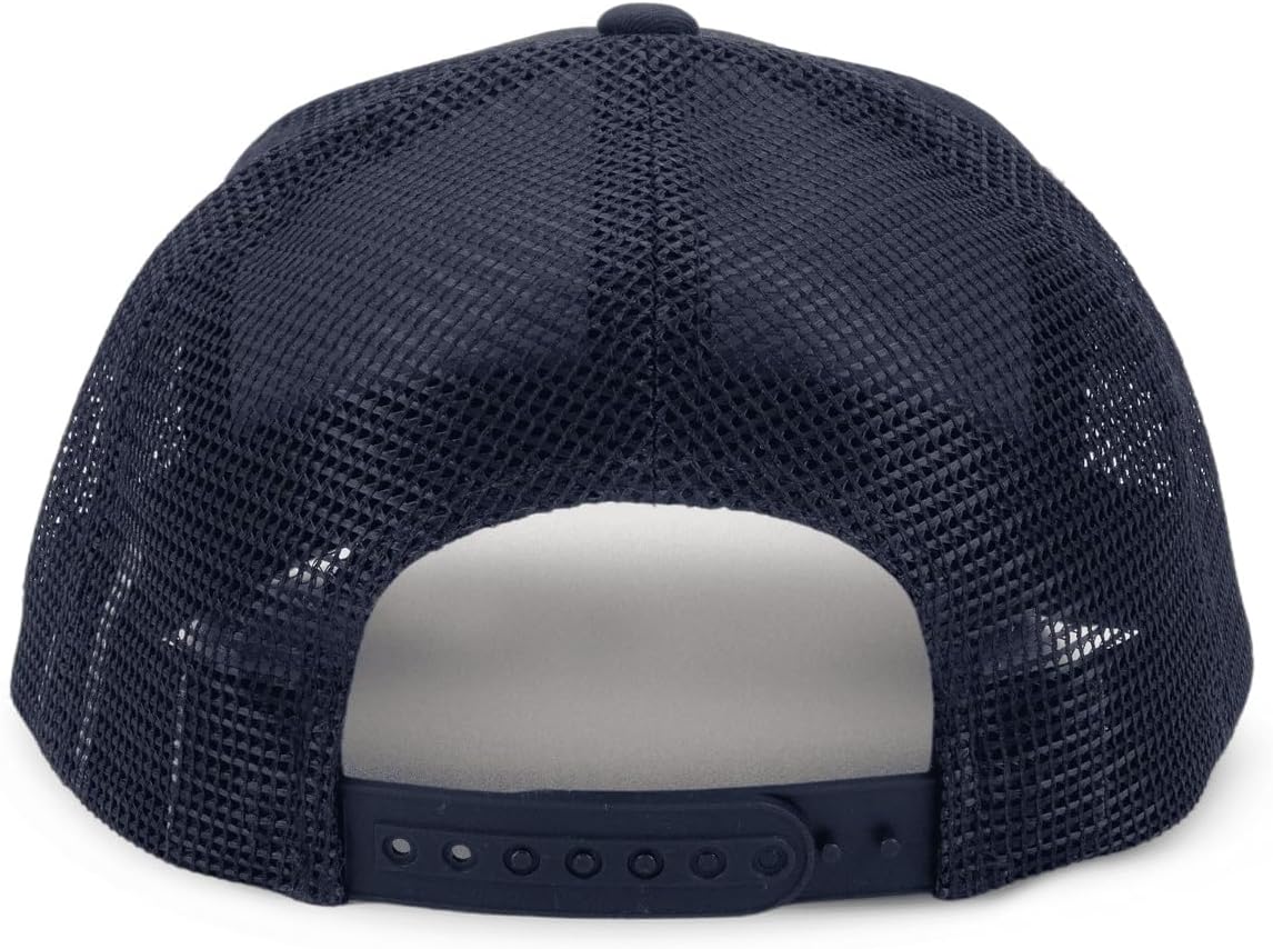 Fila Heritage F Box Patch Logo Adjustable Mesh Snapback Hat (US, Alpha, One Size, Peacoat)