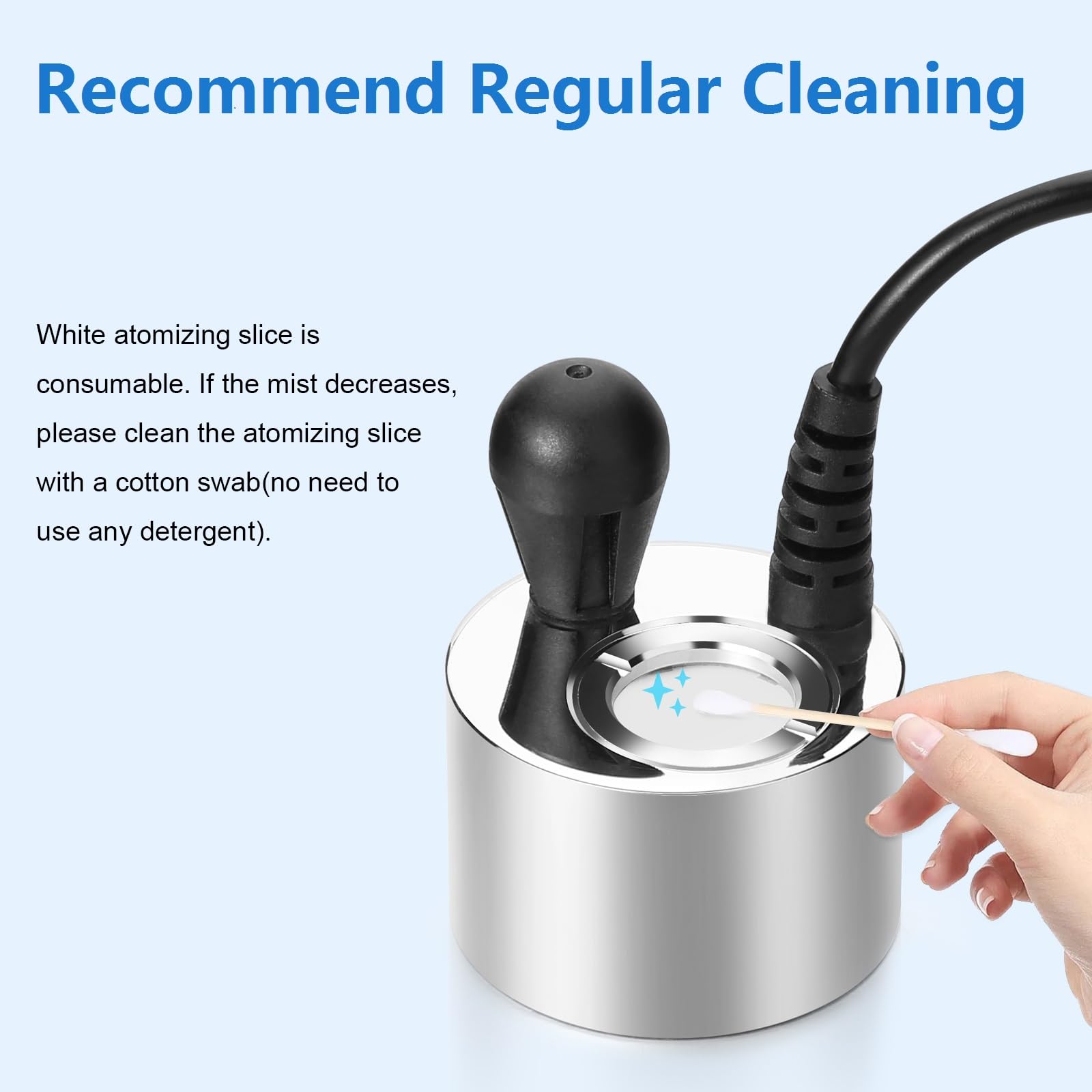 FITNATE Mist Maker Fogger, Aluminium ultraschall nebler, ultraschall Vernebler, mit Fogger Ceramics Discs, für Springbrunnen, Teich, Aquarium, Garten, viele Foggy-Effekt≥400mL/H
