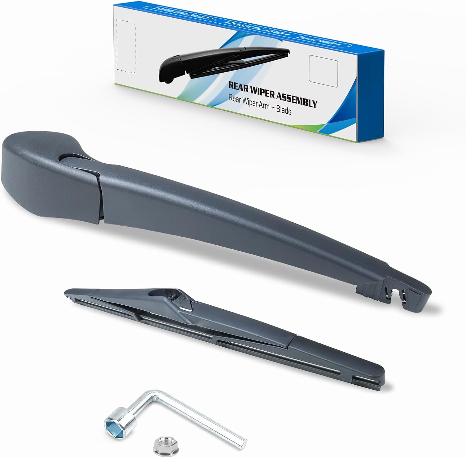 Rear Windshield Wiper Blade Arm Set Fit for Toyota Yaris MK 5-door Hatchback 2005–2013, Yaris 2000-2005 Echo 3D,5D Rear Wiper Arm Assembly