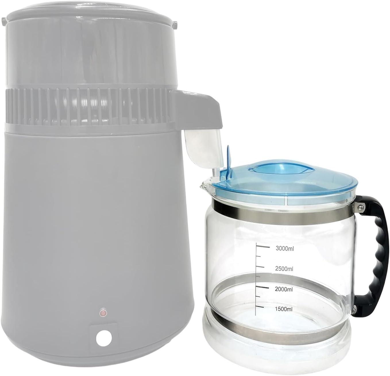 蒸留水器 メガホーム社製ステンレスボディMH943SBS 純水メーカー 4L 4L